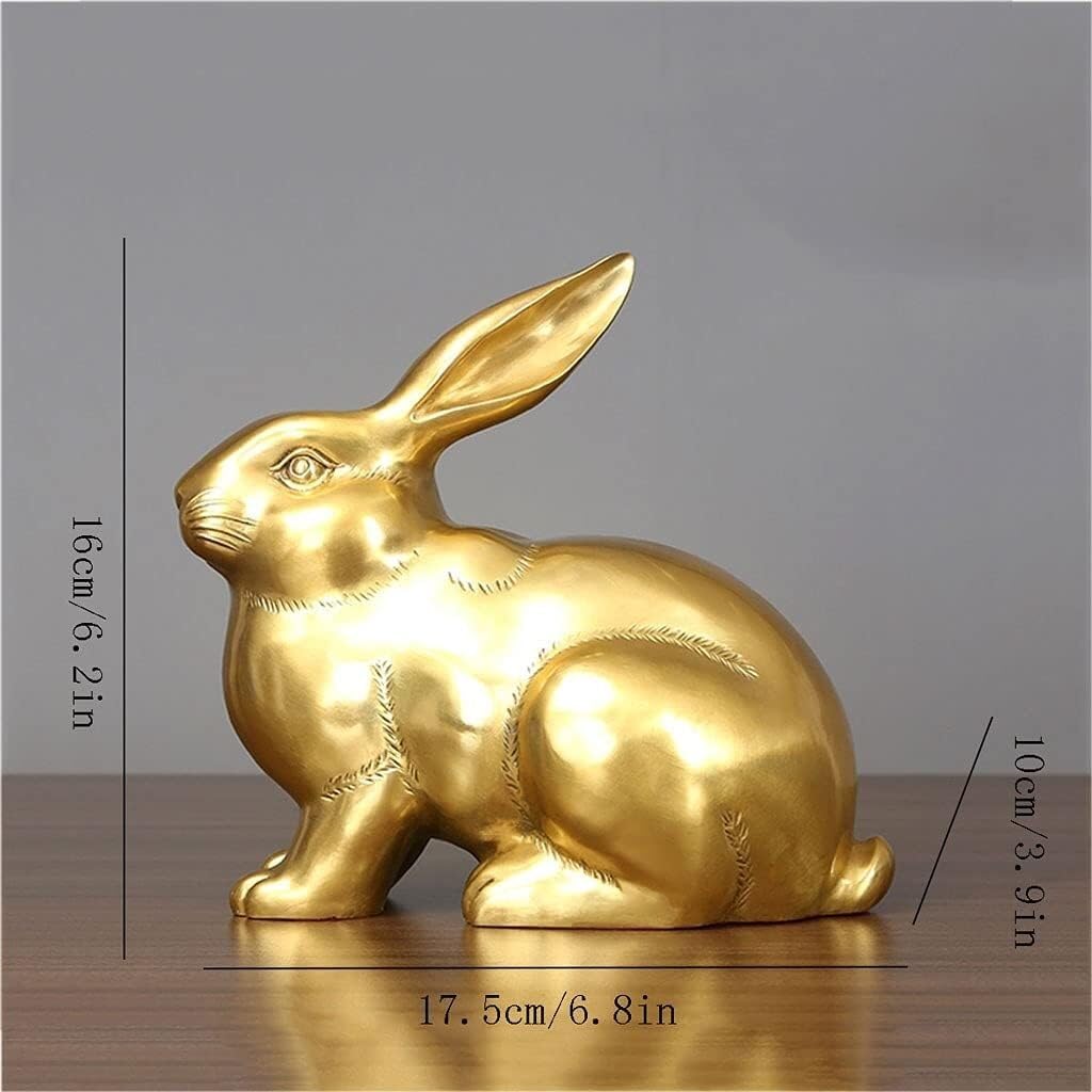Figurki, Rzeźby, Dekoracje Z Czystej Miedzi, Ozdoby Z Królika Z Kreskówek, Królik Domowy, Uroczy Królik Zodiakalny, Maskotka Z Miedzi, Rzemiosło Miedziane, Prezent Urodzinowy, Dekoracja Biurka