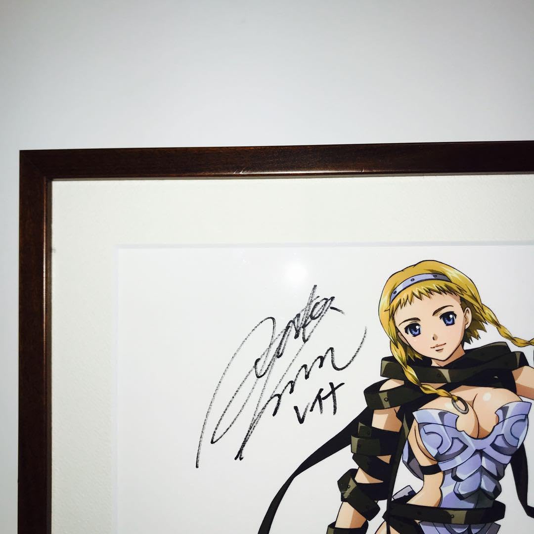 Amazon.co.jp: 原画クイーンズブレイド レイナ 声優 川澄綾子さん直筆