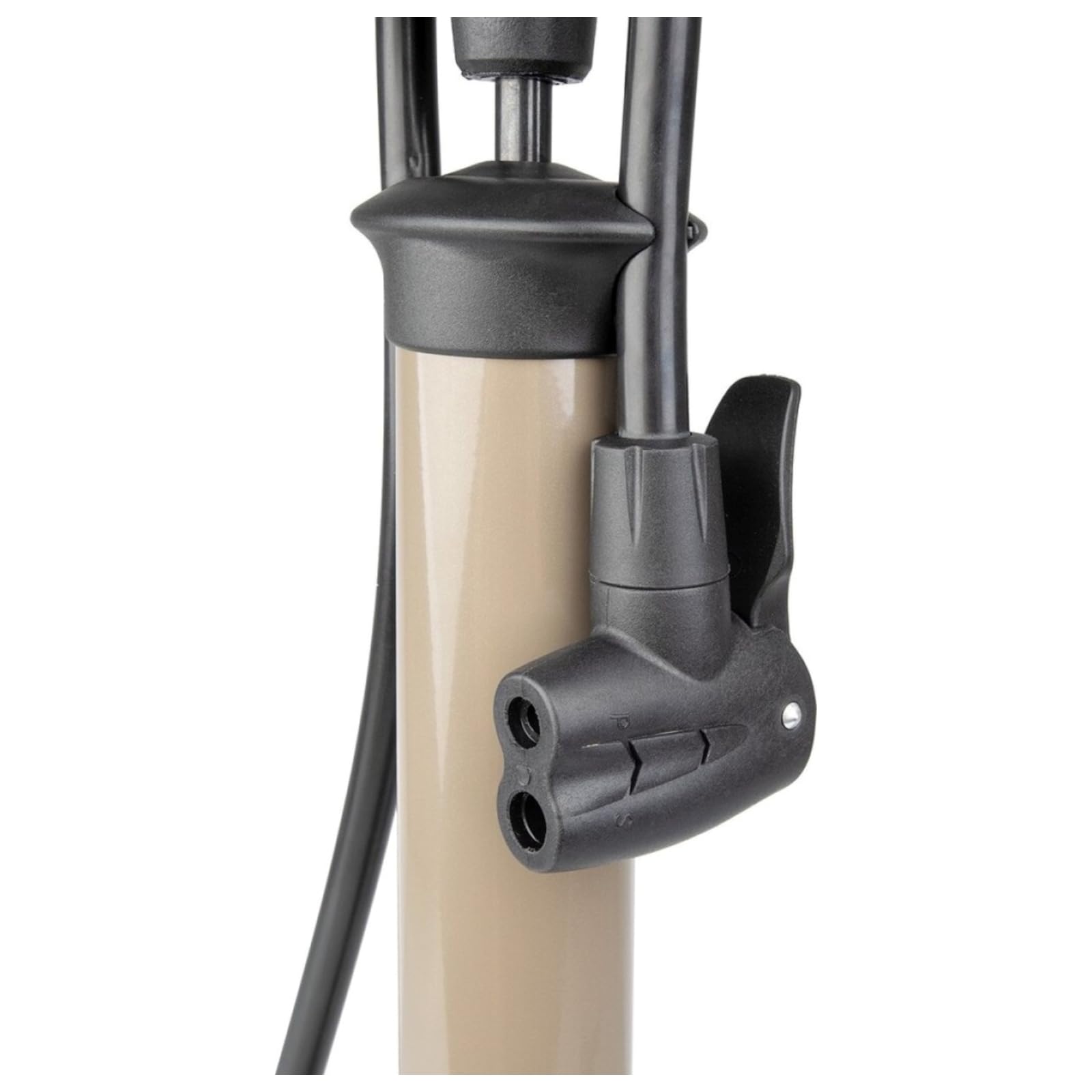 Beto High Pressure - Bomba de pie para Bicicleta con medidor, Color Negro y Bronce, Talla única