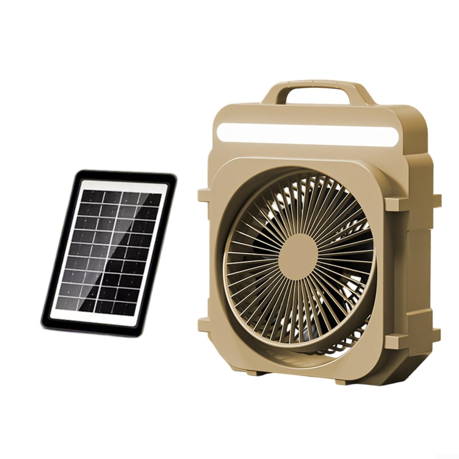 Ventilador recargable USB-C silencioso para dormir sin calor en el camping