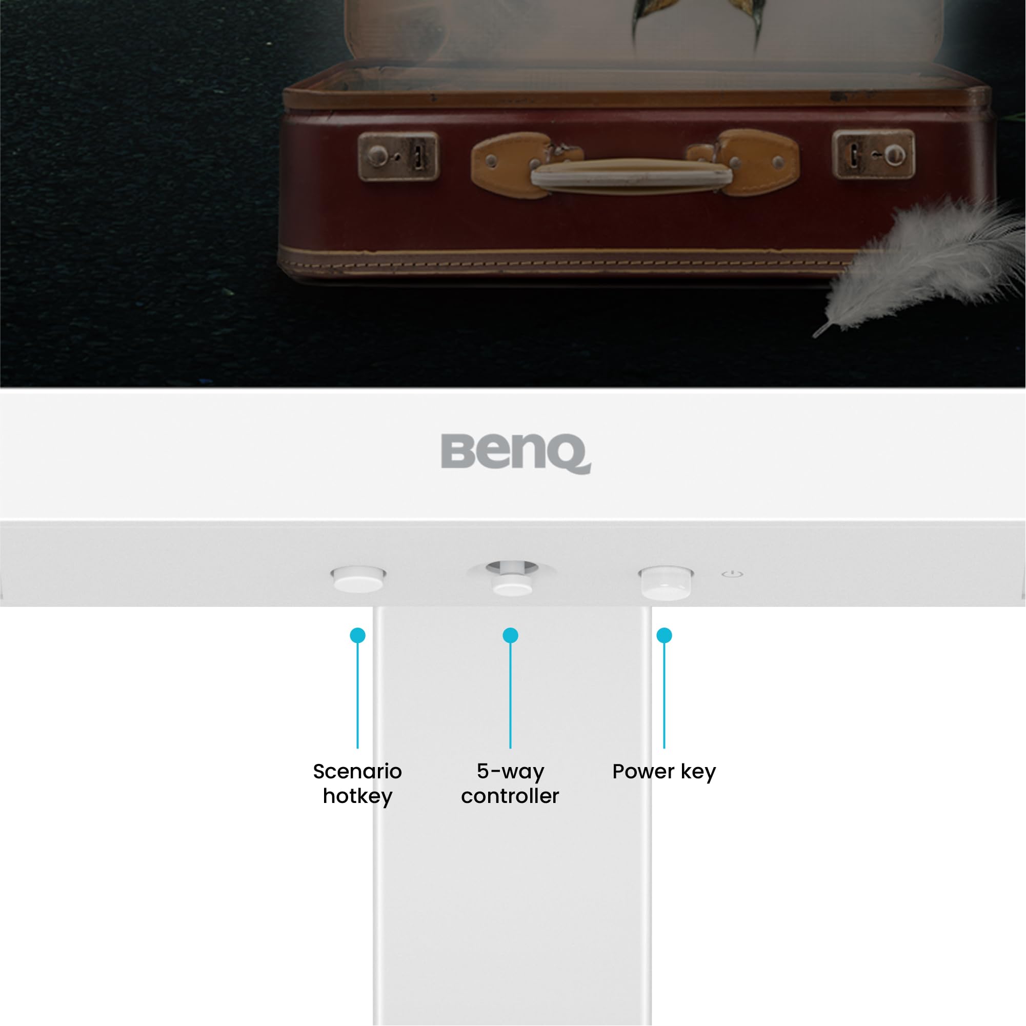 BenQ EW2790U 68.6 cm 4K 3840x2160 z 98% pokryciem kolorów P3, ekskluzywny kontrast AI, wbudowane głośniki 2.1-kanałowe z głośnikiem niskotonowym, 1 USB typu C, 3 porty HDMI, ergonomiczna konstrukcja i