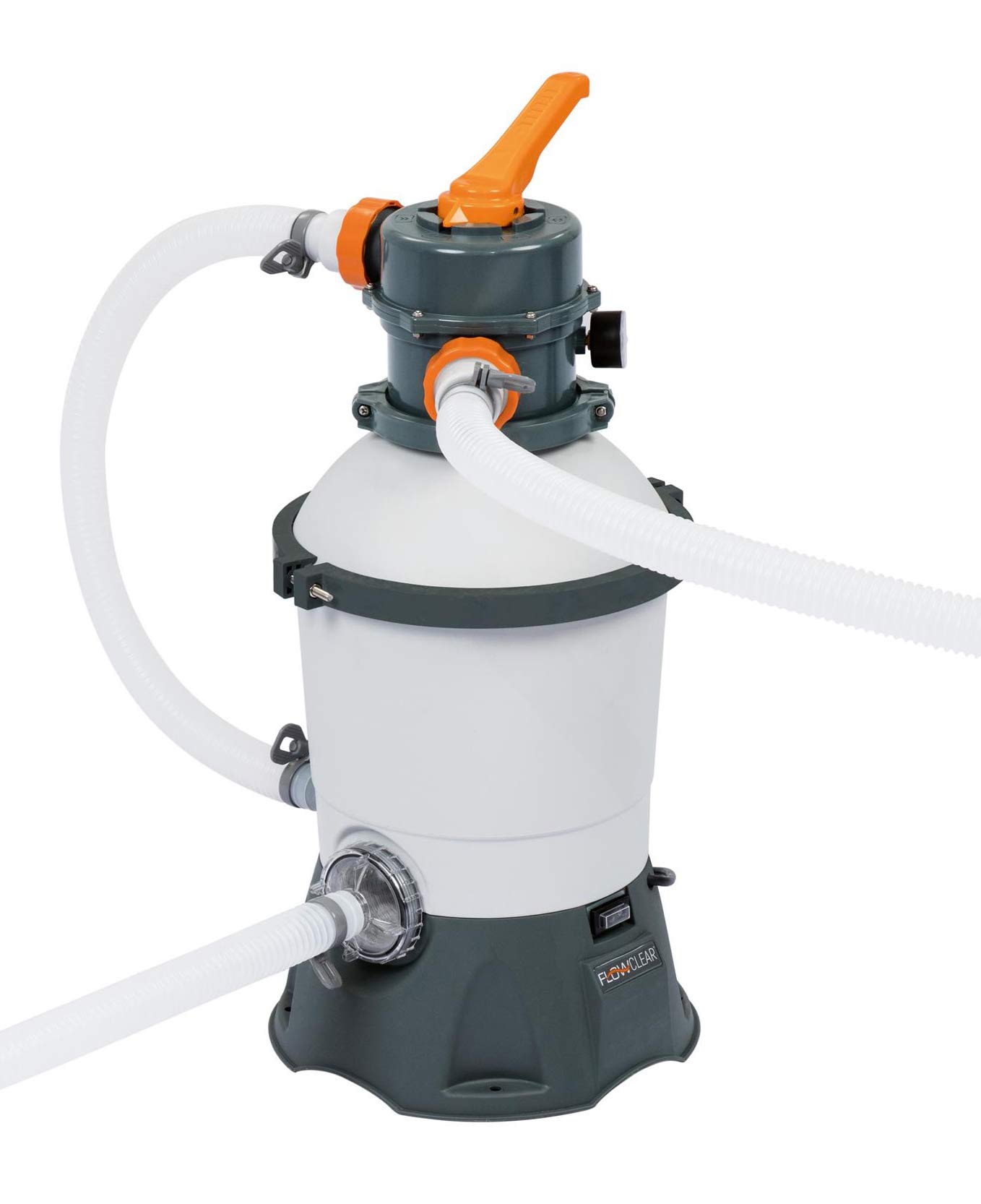 Bestway Flowclear - Impianto con filtro a sabbia per piscina, con dosatore ChemConnect integrato