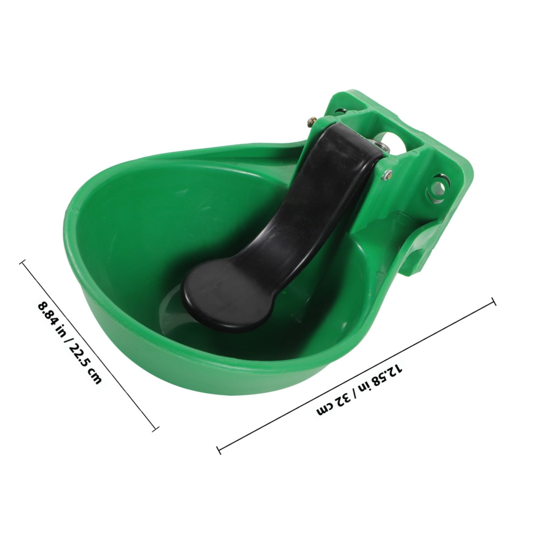 ibasenice Ciotola Automatica per Acqua Potabile Mucche da Bestiame Grande Capacità in Plastico Valvola in Rame Antiperdita Abbeveratoio Verde per Allevamento
