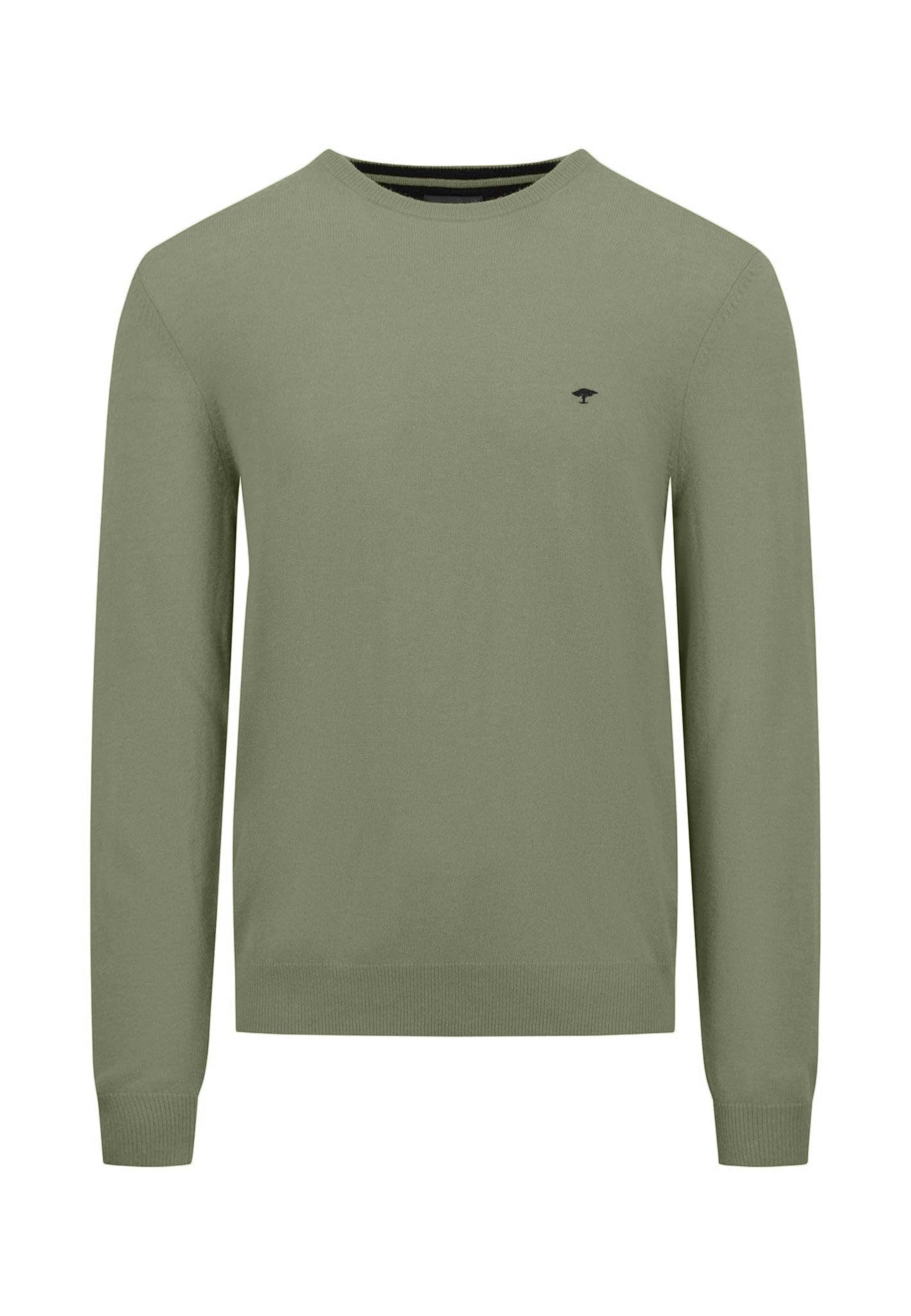 FYNCH-HATTON Pullover aus Merino-Kaschmir mit Rundhalsausschnitt