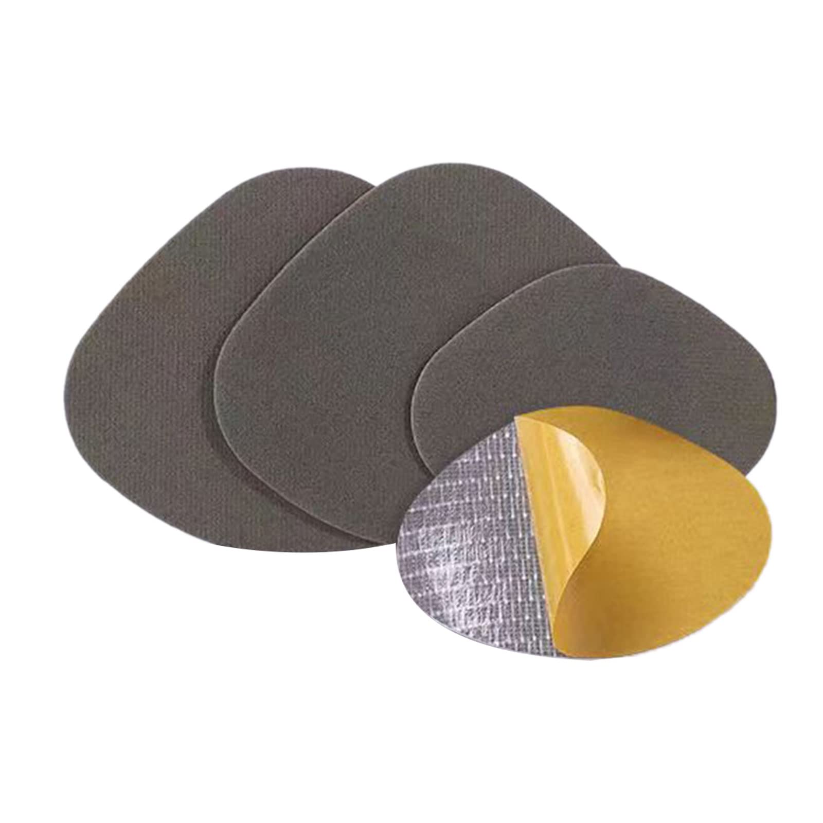 JAGTRADE Mesh Shoes Hole Repair Patch Self-Adhesive Sneaker Hole Patch Vamp Repair Sticker Anti-Abrasive Quick Repair Shoes Tool, 4 Pieces, Dark-grey