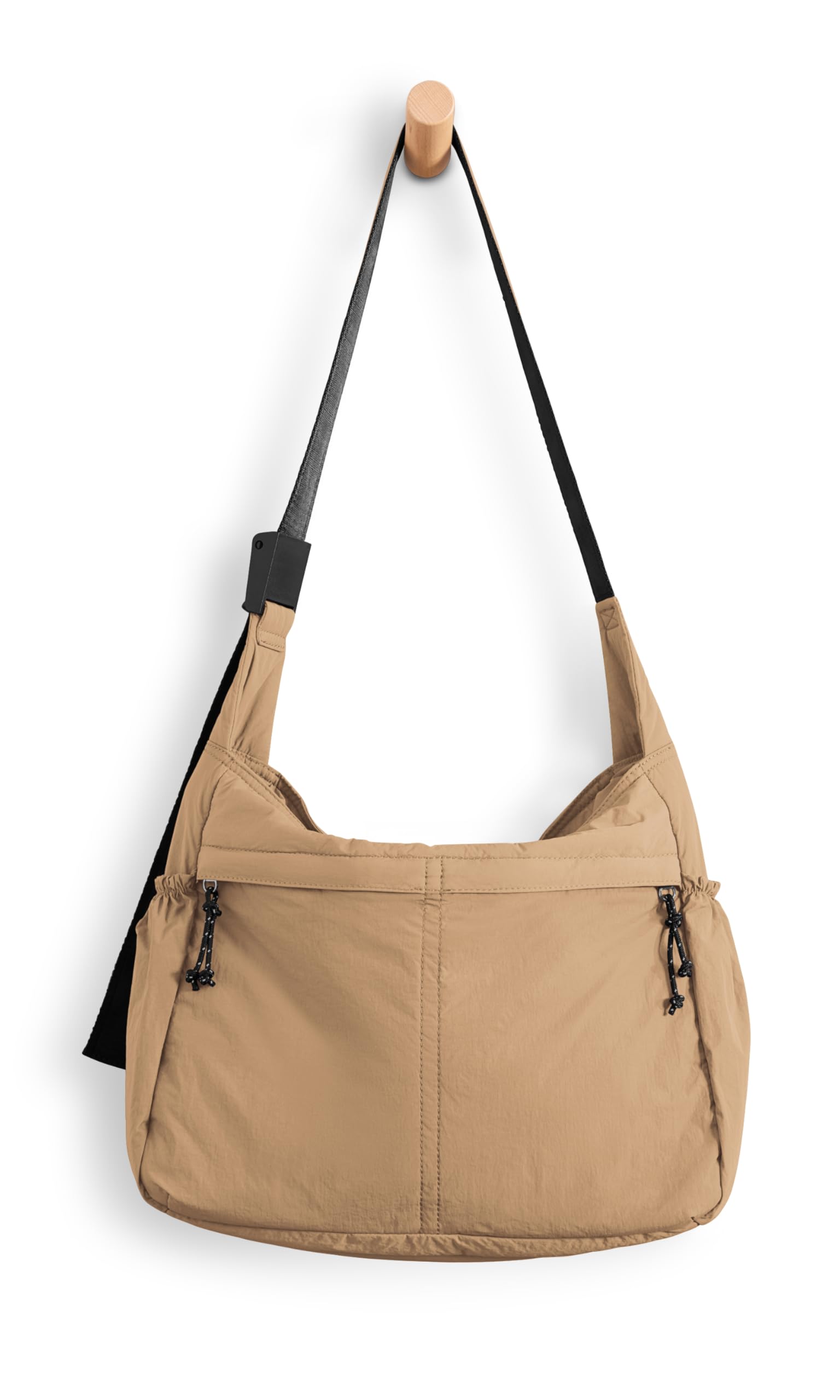 ODODOS 20L Crossbody Tote Bag Large Capacity Lightweight Hobo Shoulder Sling Bags for Gym Shopping Beach Travel