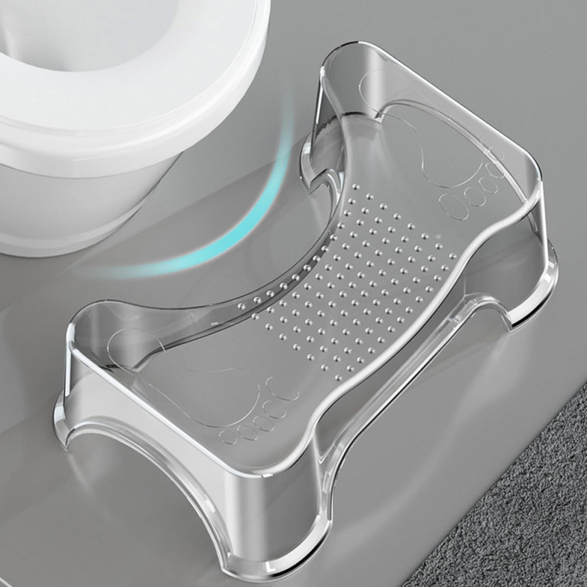 Sgabello per Wc Pieghevole Antiscivolo in Pet per Adulti | Portatile, per Bagno e Asili, Supporto Fino a 50kg, Favorisce Autonomia
