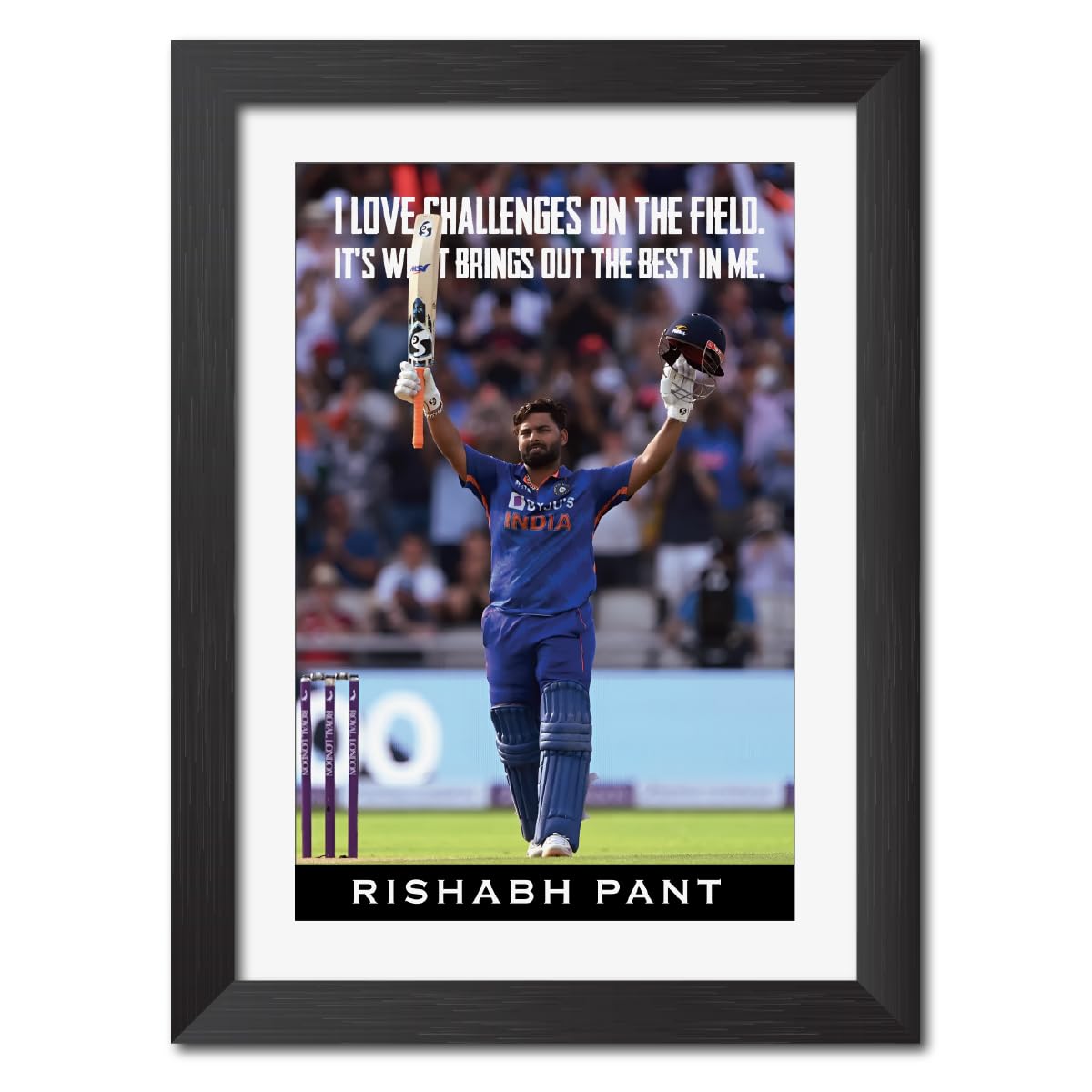 See full amazon price history chart for TenorArts Rishabh Pant Poster Frame Indian Cricket Photo Framed Painting with Matt Finish Black Textures (12 inches x 9inches) TenorArts Rishabh Pant Poster Frame Indian Cricket Photo Framed Painting with Matt Finish Black Textures (12 inches x 9inches) (B0D79MVYMD) Amazon Price History, Amazon Price Tracker