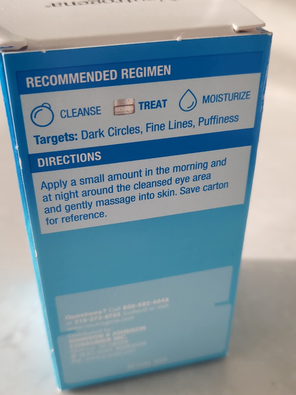 Kenvue Neutrogena Hydro Boost + Eye Cream for Dark Circles & Puffiness, Under Eye Cream with Caffeine, Hyaluronic Acid and Peptides, Fragrance Free, 0.5 oz