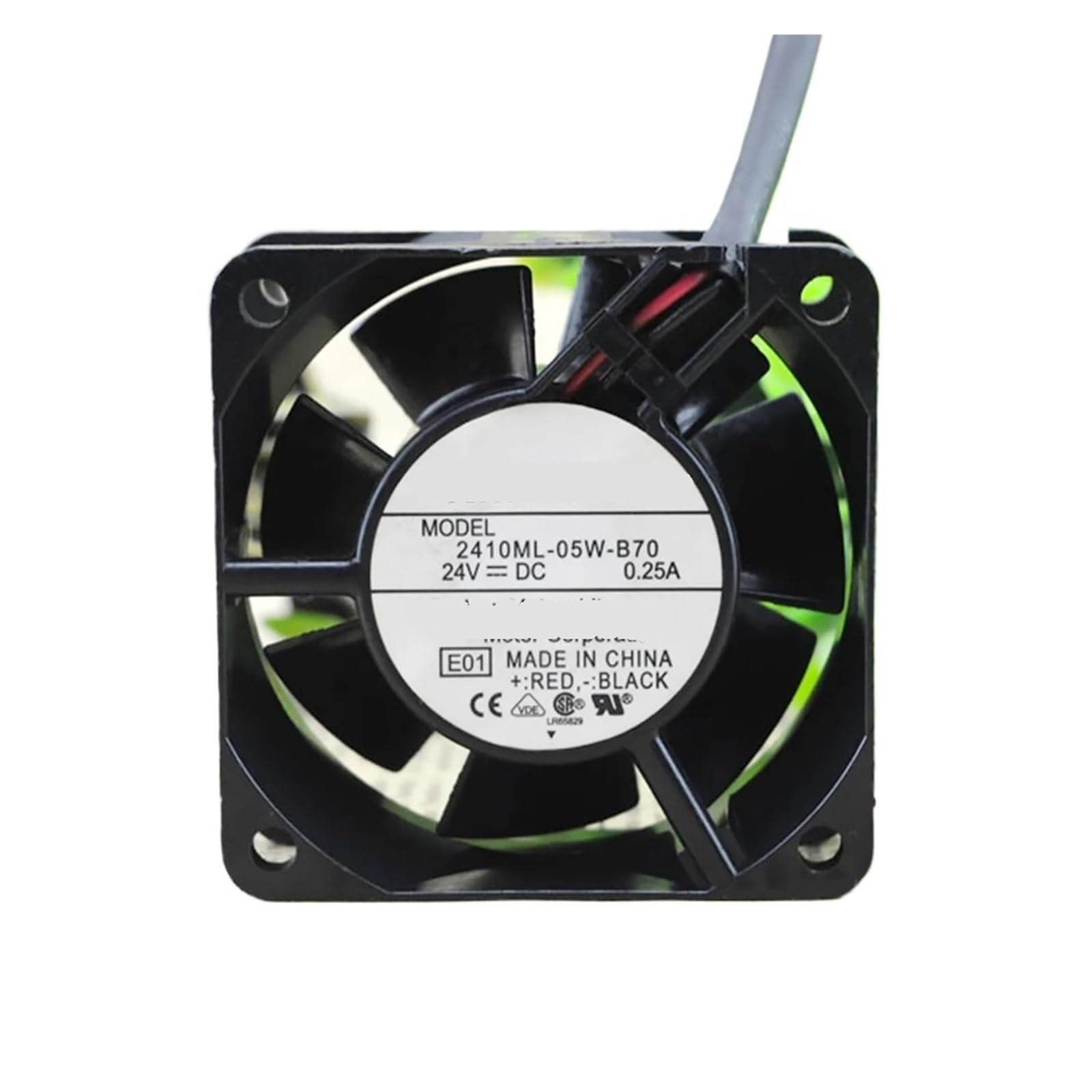 IVEKYKIBC 2410ML-05W-B70 6025 60MM 6CM 60 * 25MM Cooling Fan DC 24V 0.25A with 2pin