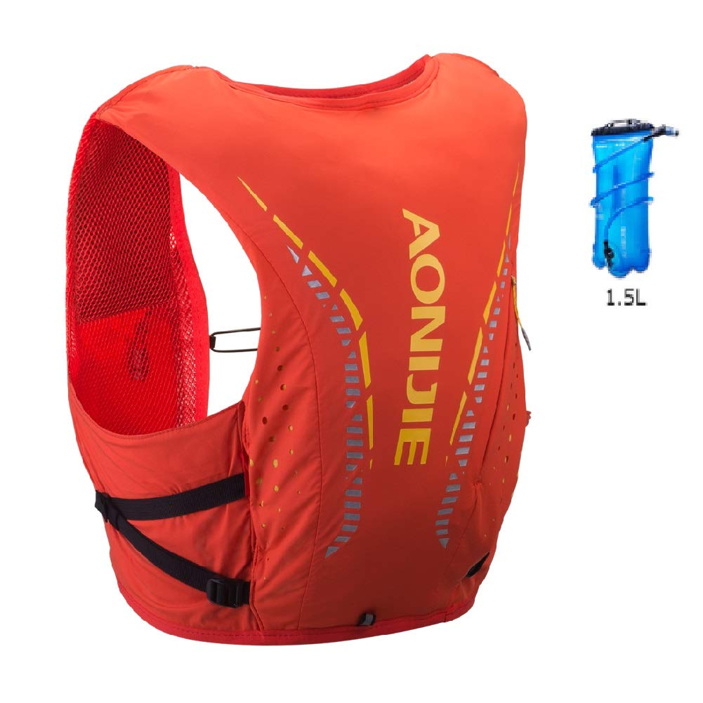 AONIJIER Mochila de hidratación ligera y transpirable de 12 litros para exteriores, senderismo, maratonista, correr, ciclismo, carreras, chaleco de hidratación con bolsa de agua