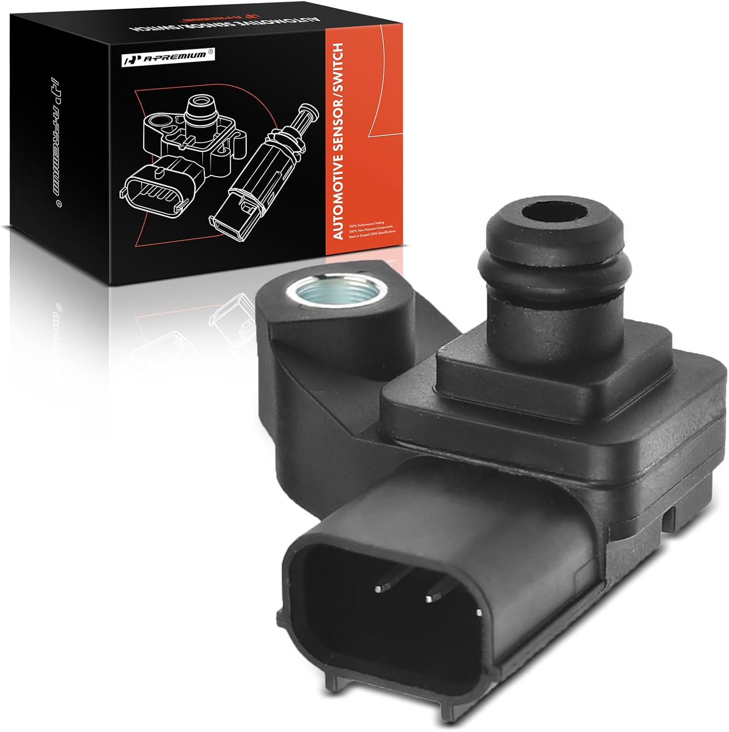 A-Premium Pressure Map Sensor Manifold Compatible with Honda Civic 2006-2020 Accord CR-V Insight Odyssey Acura RDX RL RLX