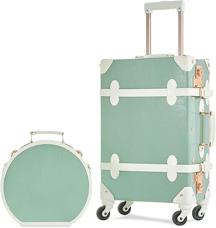 vintage an・an no.26 7998 Vintage Luggage Set, Cute Carry on Suitcase with
