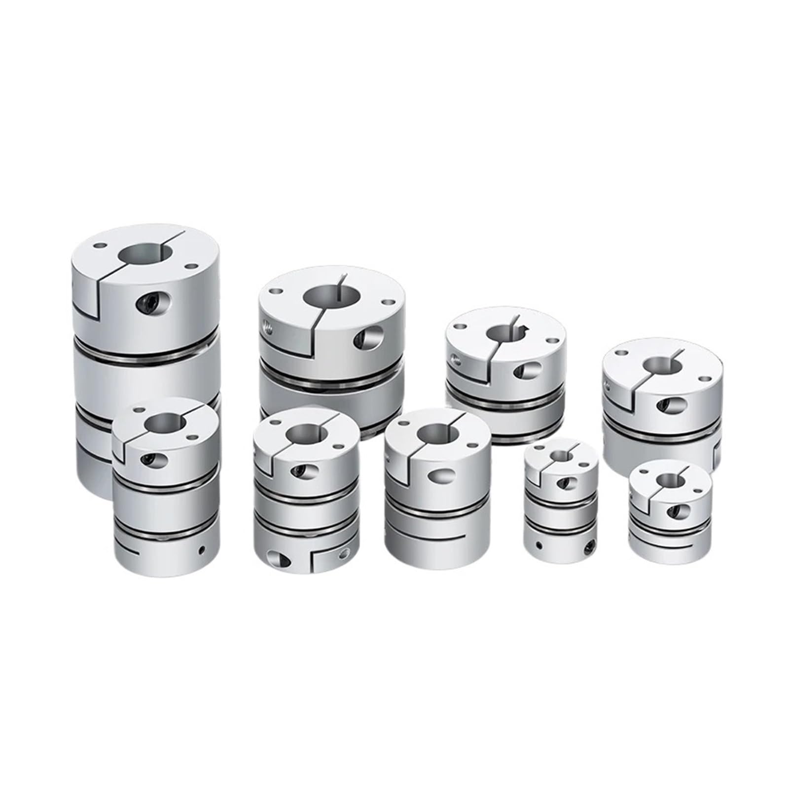 Accouplement à membrane 1PC Coupleur flexible moteur couplage aluminium simple diaphragme pince for impression 3D servo connecter CNC(15mm)