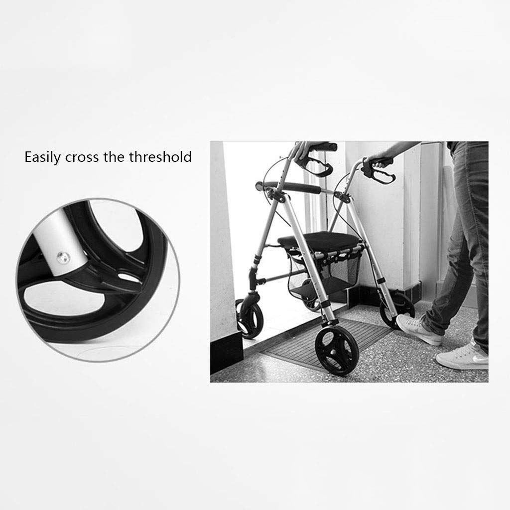 Walker,Rollators Chodziki dla seniorów Chodzik z siedzeniem Chodzik z siedzeniem Chodzik Stary wózek na zakupy Czterokołowy chodzik Pomoc w chodzeniu little surprise