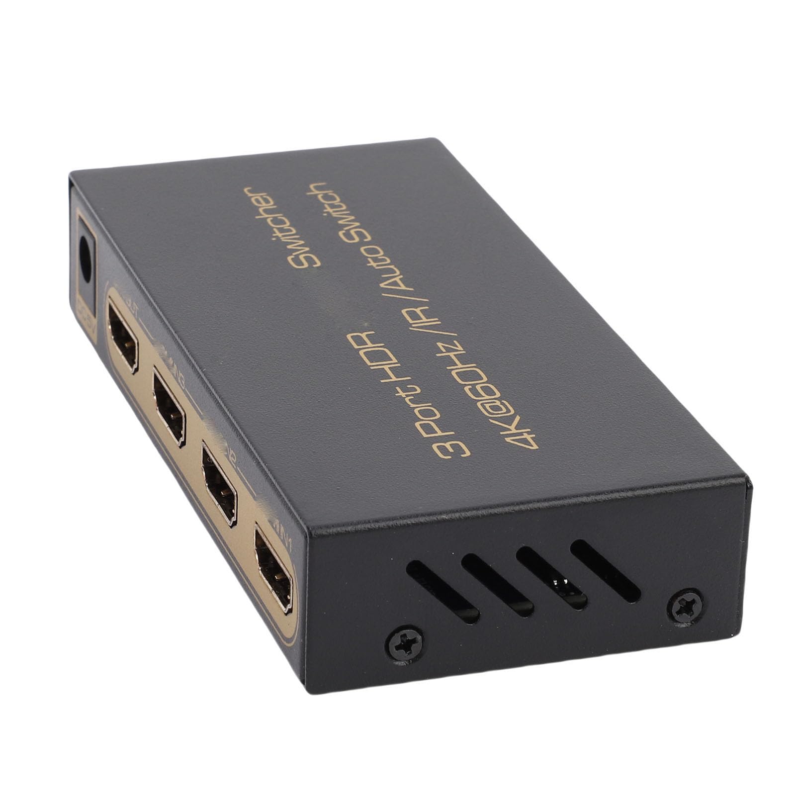 Zunate Commutatore 3 Ingressi e 1 Uscita, 24/50/60 Splitter Video Supporta 4K 60 Hz E 1080P Selettore Con Telecomando Compatibile Con Laptop, Pc, Tv, Videogiochi E Proiettori