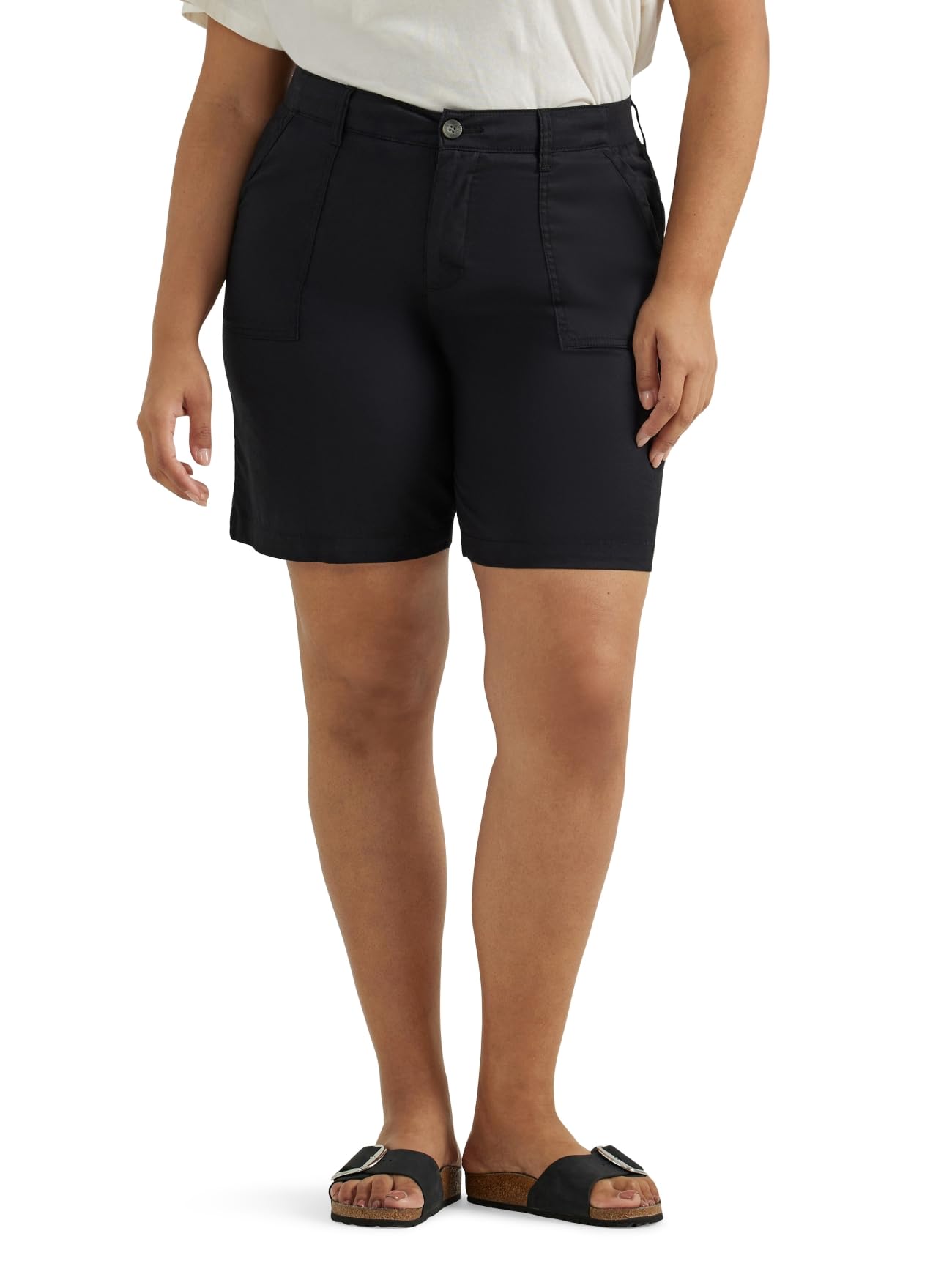 Lee Women's Plus Size Ultra Lux Comfort Utility Bermuda Short