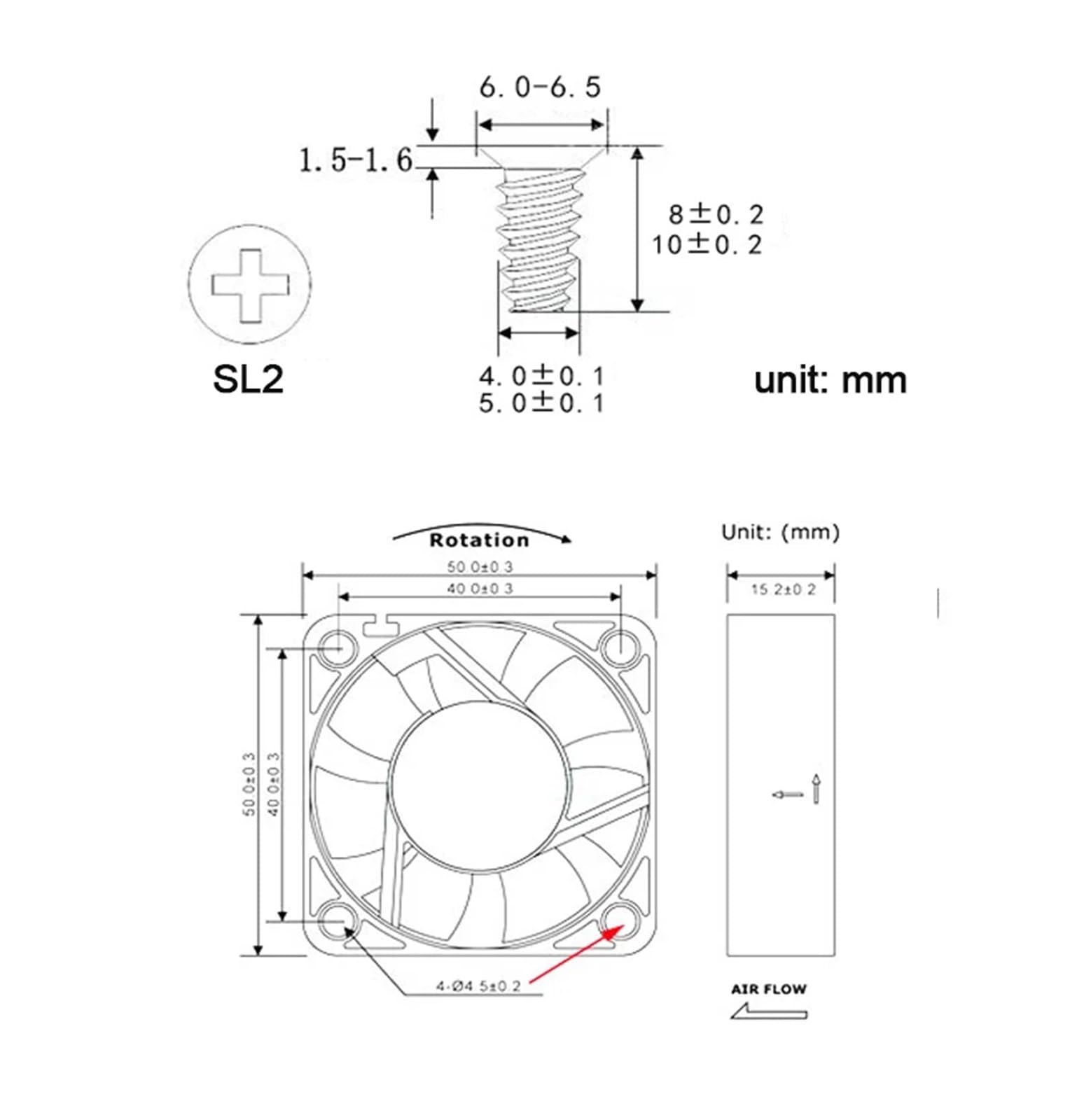 1000 pz/lotto M4 M4.5 M4.8 M5 KB Computer PC Case Ventola Di Raffreddamento Vite di Montaggio Dissipazione di Calore Viti(M5x8 1000PCS)