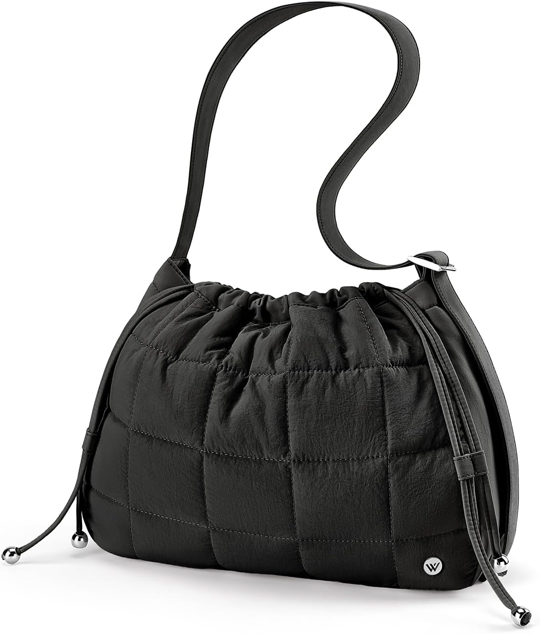 WESTBRONCO Puffer Hobo Bags for Women Puffy Nylon Shoulder Bag, Women's Quilted Handbags with Shoulder Wide Strap - Image 7