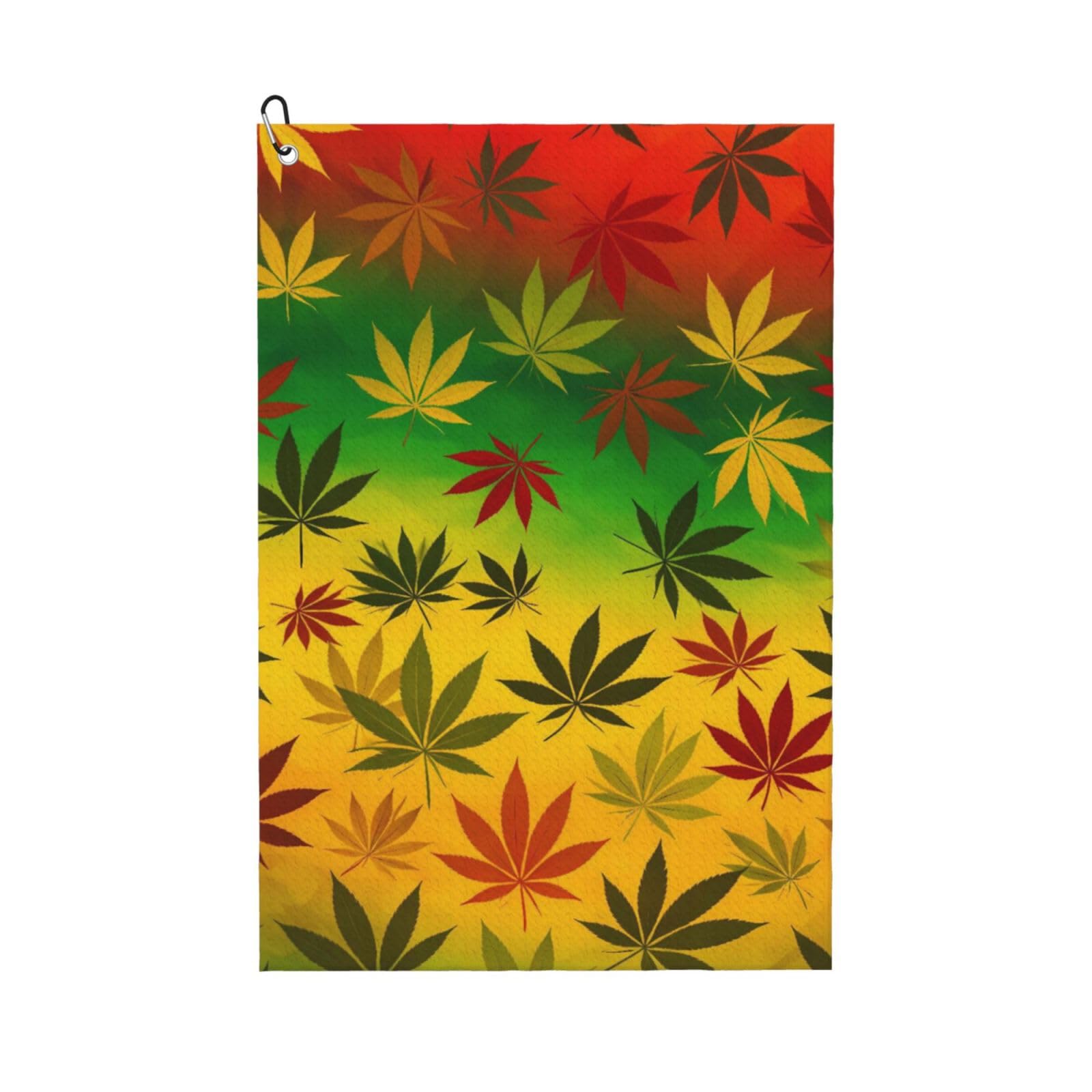 BSDFGSDD Rasta WeedLeaves Leaf Golf Towel 24 x 16 inches