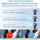 Lapras 𝟏𝟓 𝐘𝐞𝐚𝐫 𝐋𝐨𝐧𝐠 𝐋𝐢𝐟𝐞 𝐖𝐚𝐫𝐫𝐚𝐧𝐭𝐲, Handheld Fan 6000mAh Rechargeable Fan, Portable Cooling Fan With Digital Display, Adjustable Speed Personal Fan For Travel, Outdoor Use gallery image