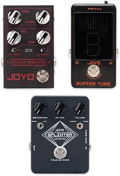 JOYO R-28 Bass Overdrive High Gain Pedal, R-19 Compressor Effect Pedal and JF-21 Distortion Pedal