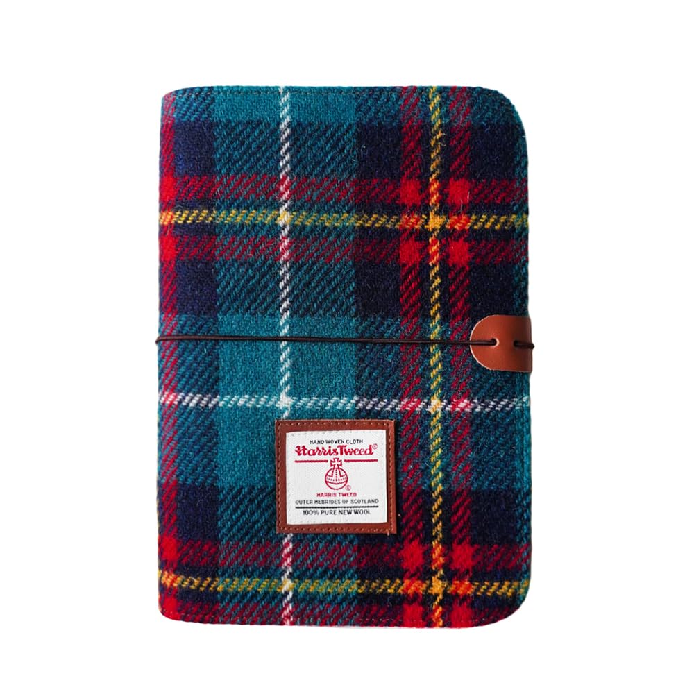 TAILORMAP Harris Tweed A5 Binder 6 Ring Refillable Journal with 100% Wool Fabric Cover, 80 Pages, Handmade Writing Notebook for Office or Travel (No.2164) — image 1