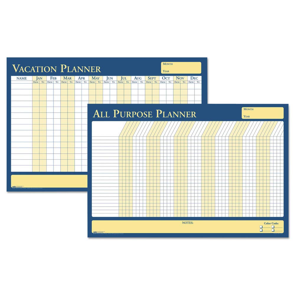 House of Doolittle Plan-A-Board Vacation/All-Purpose Laminated Planner Reversible 36 x 24 Inch (HOD639)