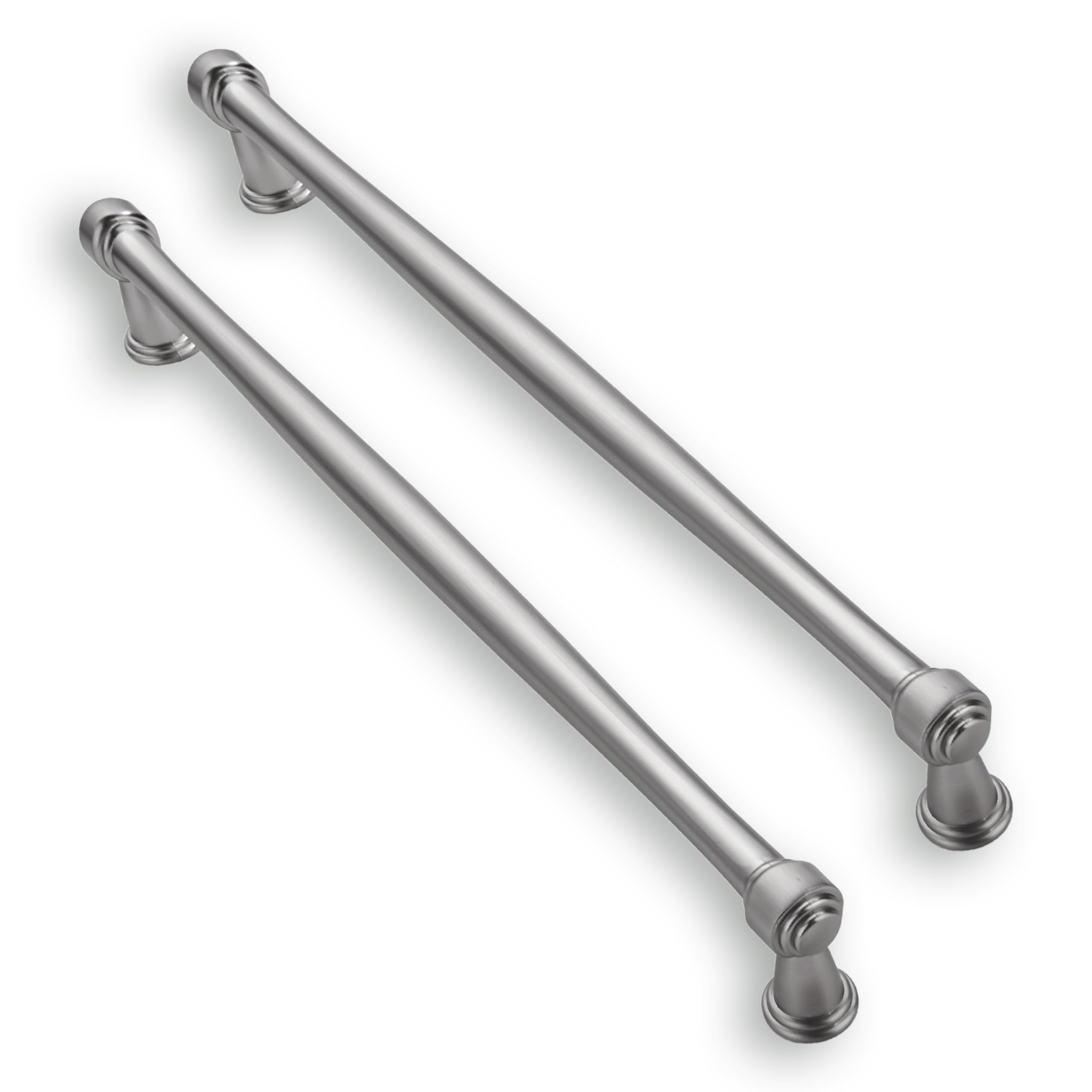 ZAUYX Solid Heavy-Duty 10-Pack 10 Inch Hole Center Brushed Satin Nickel Hardware is Suitable for Kitchens, cabinets, vanities, Bathroom cabinets