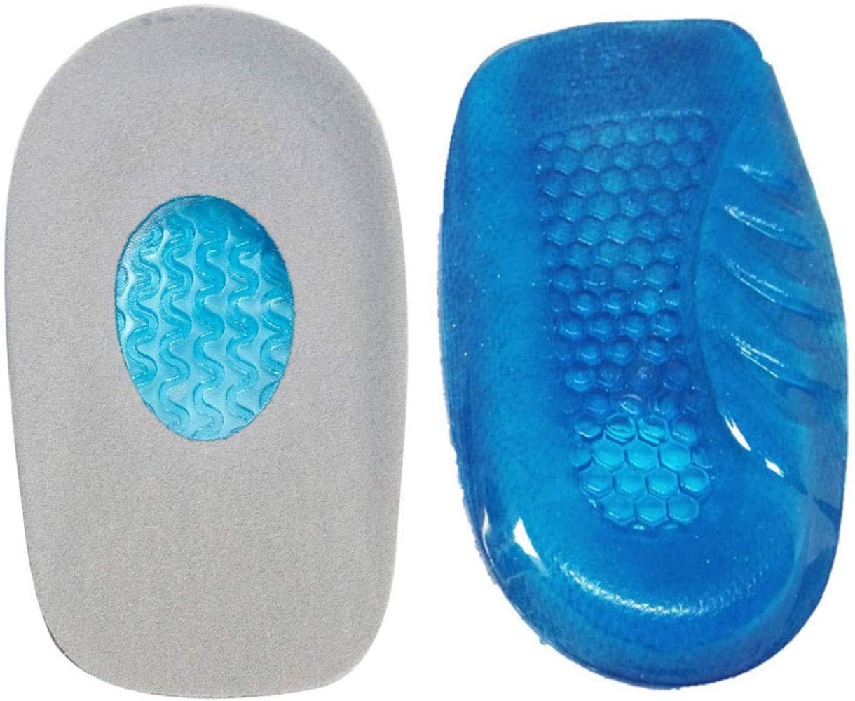 PEDIMENDTM - Soletta in silicone (4 paia), aiuta ad alleviare il dolore al tallone e il fastidio da tacchi doloranti, piedi doloranti, ossa o speroni calcaneari, Achille e piedi slogati (taglia L: UK