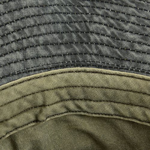 VOBOOM Men Washed Cotton Panama Bucket Hat Packable Summer Travel Fishing Boonie Cap - Image 7
