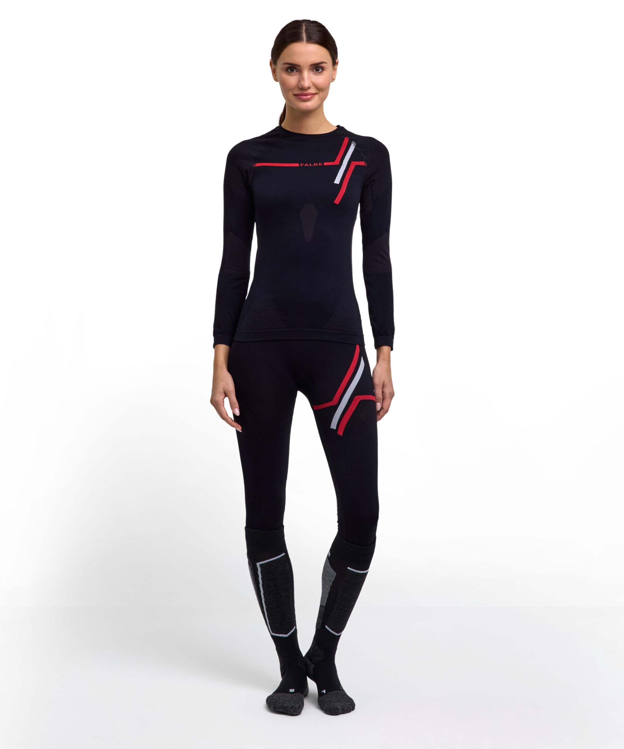 Falke Damen Warm Round Neck Funktionsshirt Langarm schnelltrocknendes atmungsaktives nachhaltiges Funktionsmaterial für milde bis kalte Temperaturen warme Funktionsunterwäsche 1 Stück