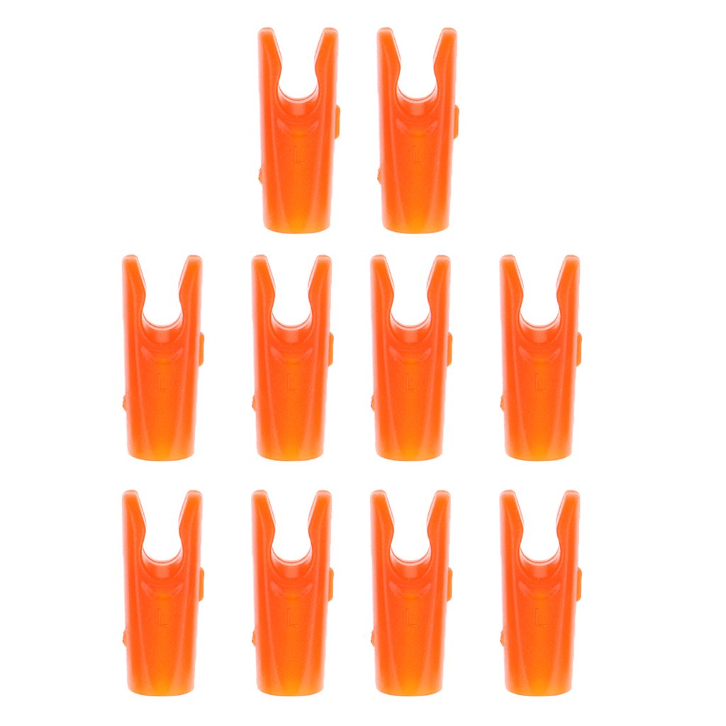 MagiDeal 10pcs Encoches Fleches Tir à Accessoire de Sport en Plastique