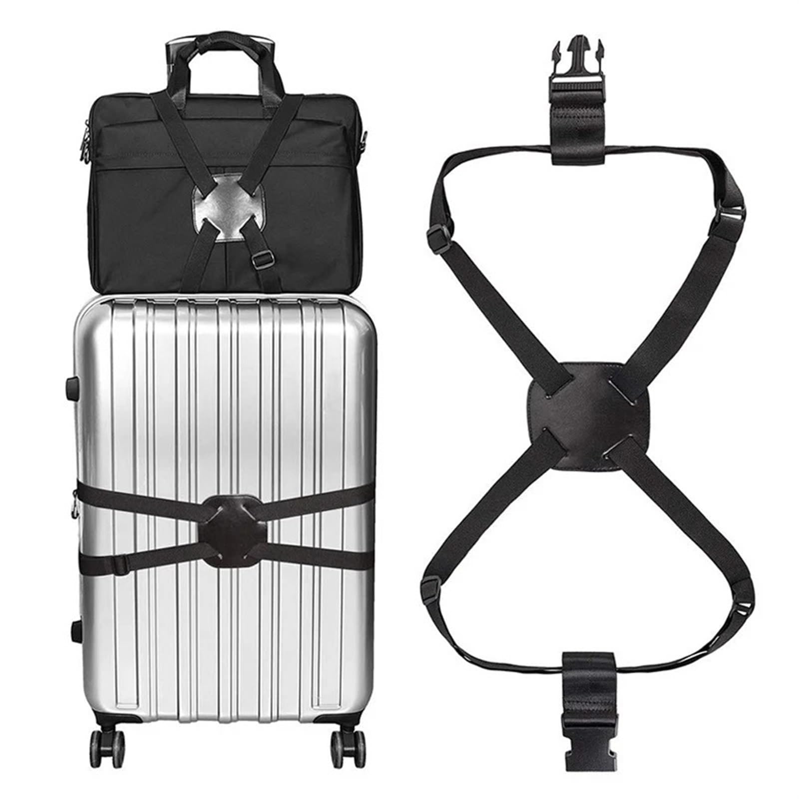 Sangles pour Bagages Sangle de Bagage Voyage, Ceinture Valise, Sac télescopique élastique for Accessoires Fixes(2pcs)