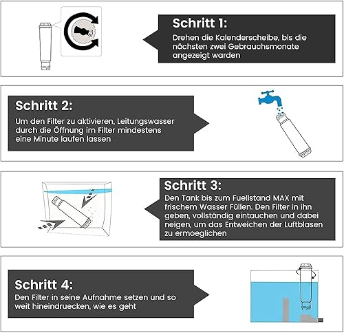 Miniatura 3 de 10 cartuchos de filtro de agua para máquina de café para Melitta, Krups Claris F088, filtro de agua para máquinas de café automáticas Nivona