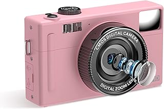 Homesen 1080P Câmera Digital Compacta Filmadora de Vídeo 48MP 3.0 Polegadas Tela TFT LCD Foco Automático Zoom Digital 16X Anti-vibração Detecção de Rosto Captura de Sorriso Beleza Rosto Bateria Flash