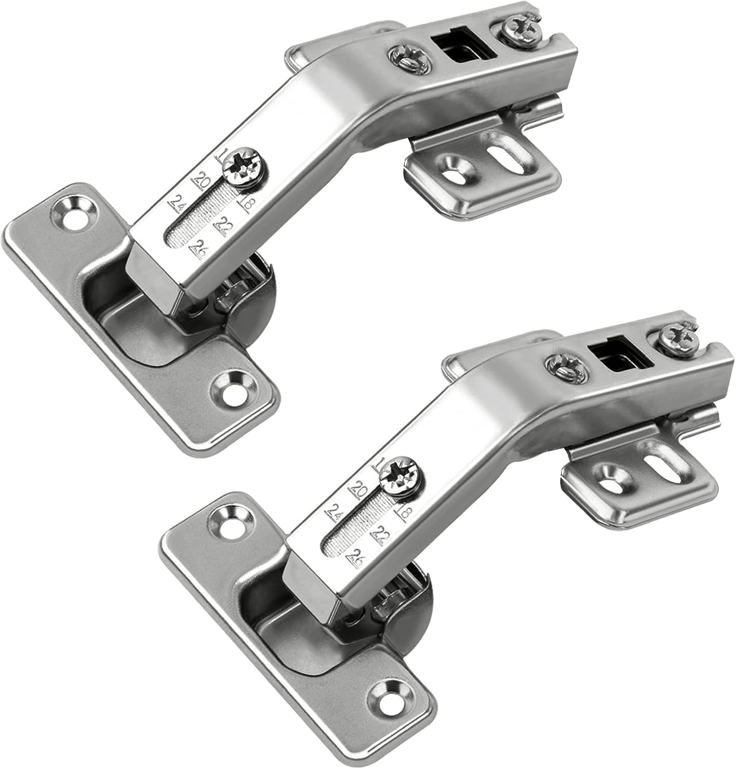 Hinges, 1 Pair 135 Degree Lazy Susan Hinge Face Frame Plate for