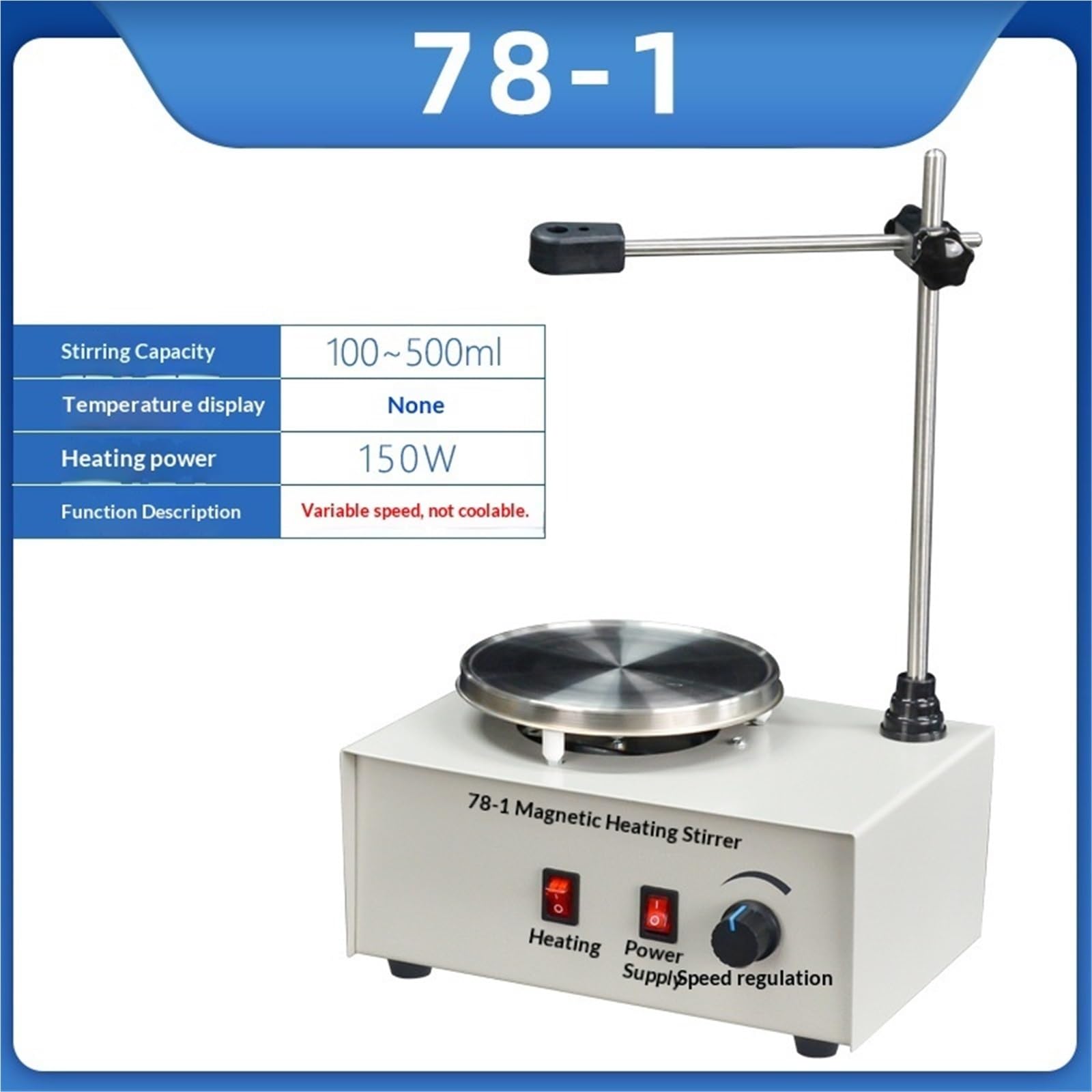 Agitador magnético, Agitador Magnético Laboratorio Temperatura Constante Calefacción Barra Agitadora Portátil Pequeña,Laboratorio