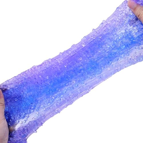 Miniatura 6 de Slime de cuentas azul morado, suave gelatina de arcilla de azúcar Blitz para niñas y niños, kit de limo de caramelo Contton rojo para regalos de