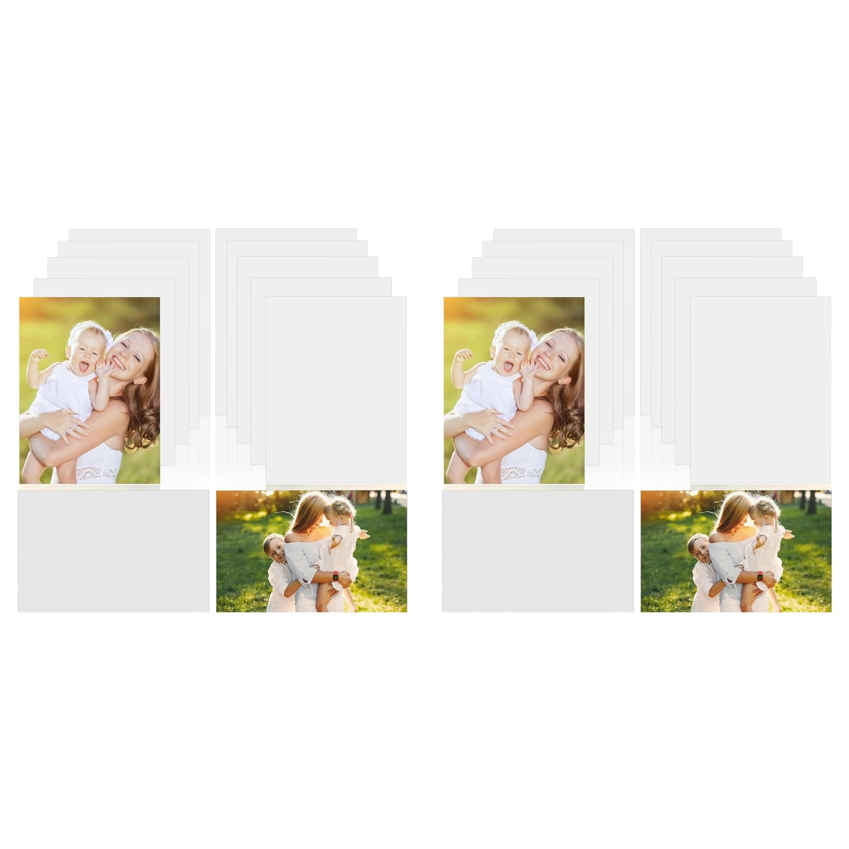Jnchdghwa White Sublimation Aluminum Photo Blanks,6X8 Inch Sublimation Photo Blanks - 20Pcs Sublimation Picture Metal Blanks For Bedroom