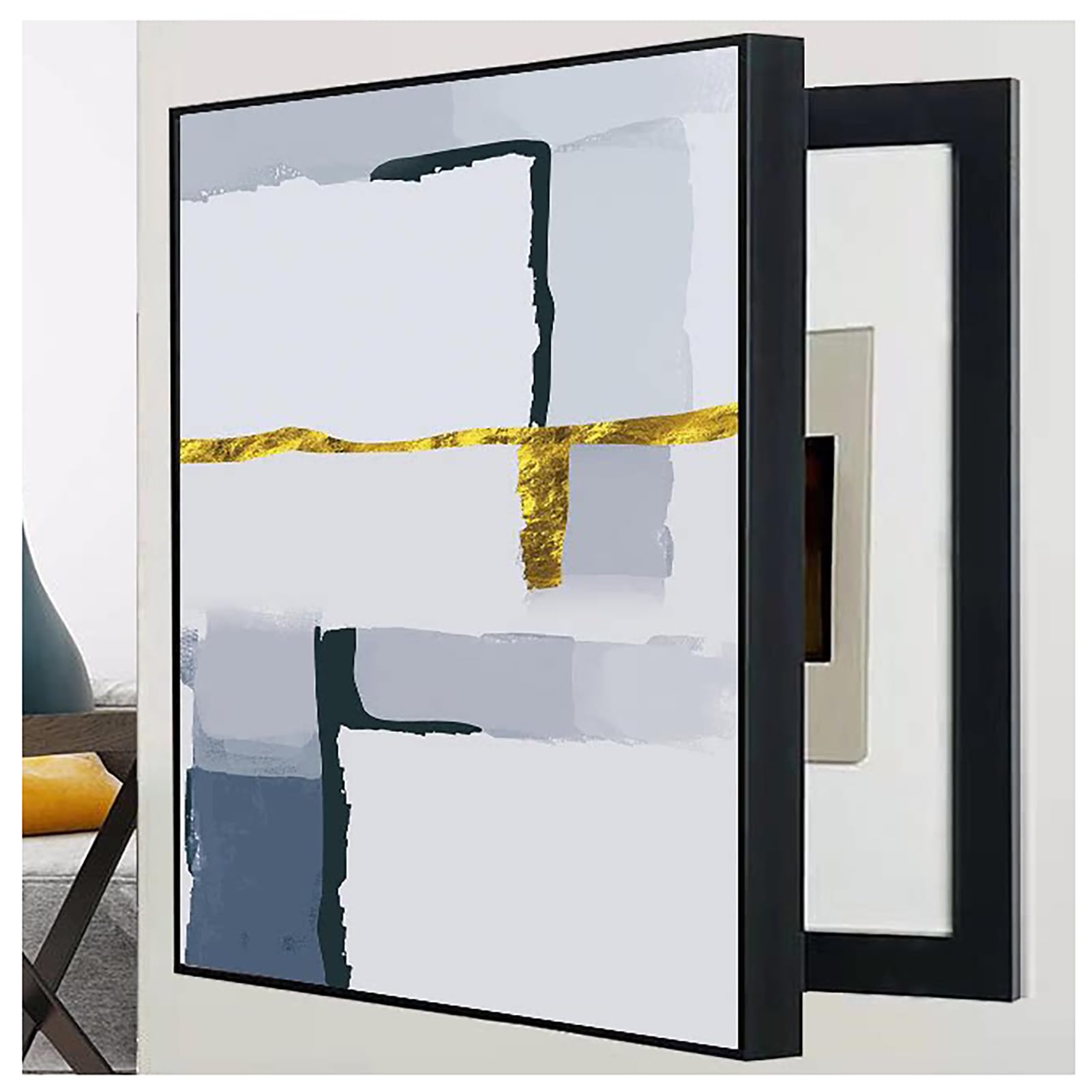 Art mural moderne 60x70cm pour habiller le couloir et masquer les fusibles