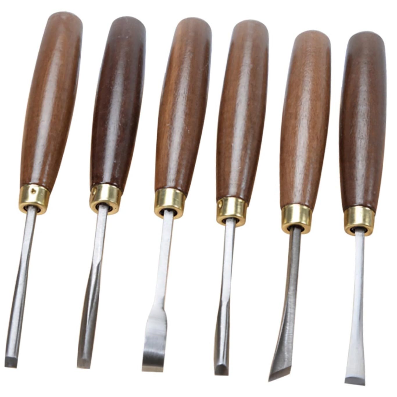 Ciseaux à bois NUOBESTY de haute qualité en acier et manches noyer avec coffret