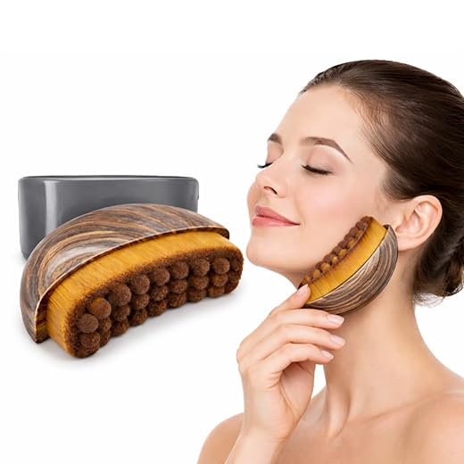 Escova Facial Drenagem Linfática Modeladora Lifting Facial Alivia Inchaço Massageador de Contorno