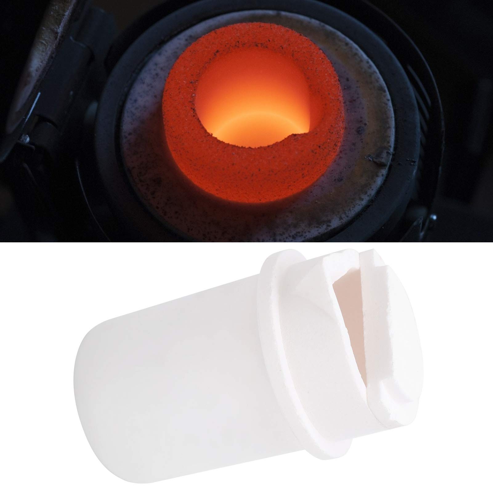 Tazza Crogiolo In Quarzo Da 1 Kg Con Coperchio Per Fusione Oro E Argento - Foto 12