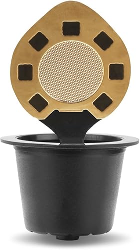 Miniatura 2 de i Cafilas Cápsulas reutilizables recargables Filtro de cápsula de café compatible con máquinas de café Nespresso con cepillo de cuchara de café