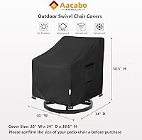 Vista 16 de Funda impermeable para mesa de centro para exteriores, rectangular para mesa auxiliar pequeña, para exteriores, rectangular, impermeable, 48 x 28 x