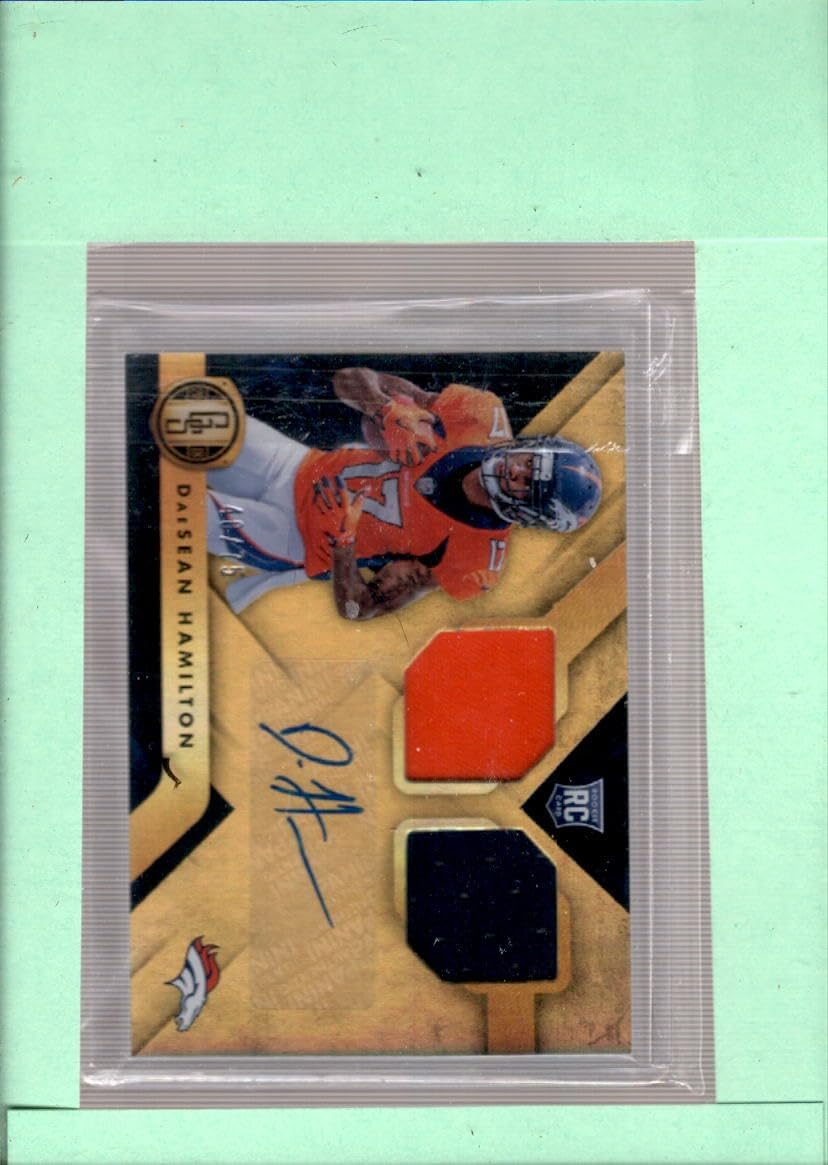 2018 Panini Gold Standard Rookie Jersey Autographs Double #264 DaeSean Hamilton MINT MEM Auto SER/75 Denver Broncos Football