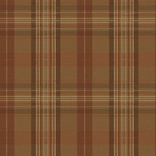 Chesapeake MAN33025 Austin Plaid Wallpaper, Brown