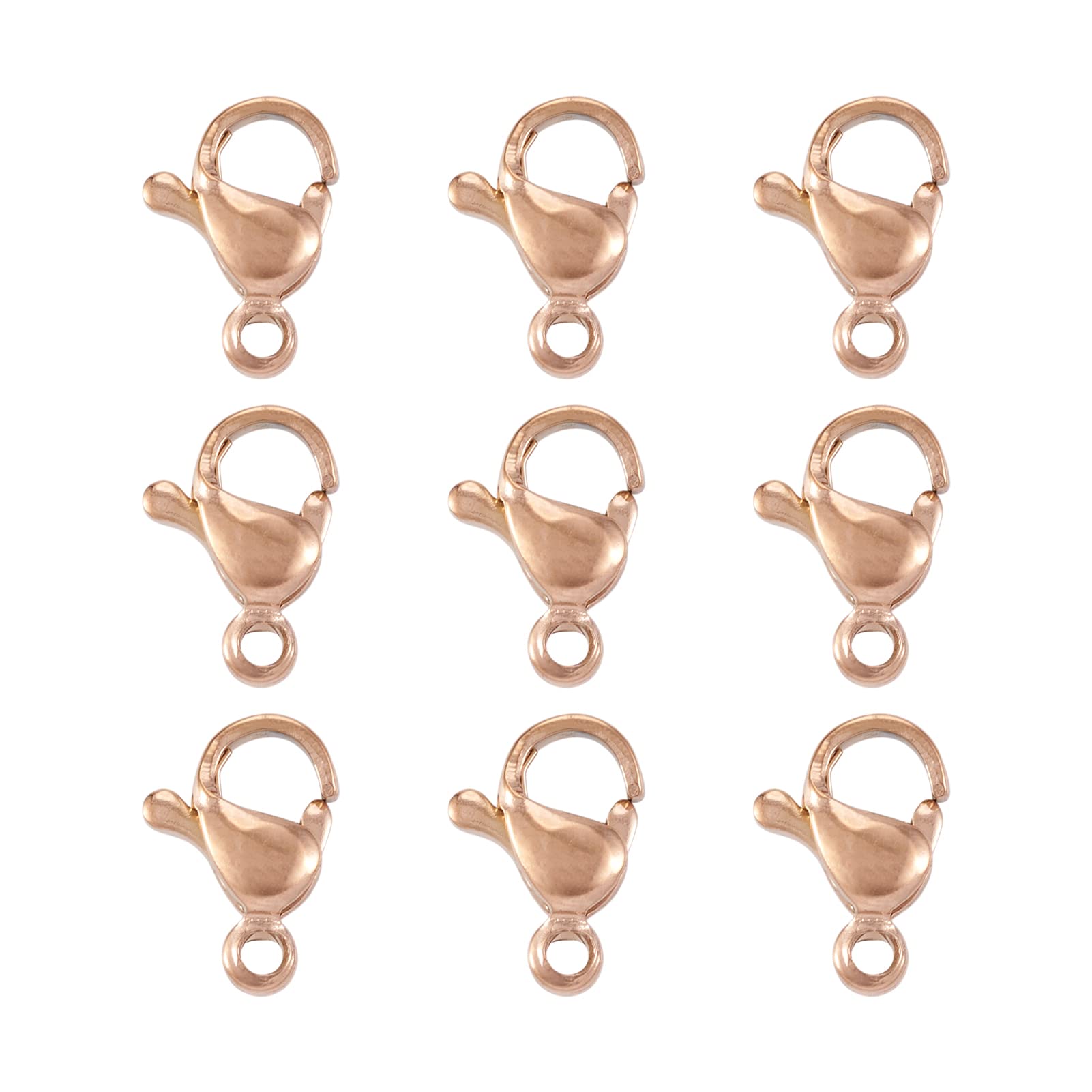 Cheriswelry 10pcs Lobster Claw Clasps Lobster Clasp Necklace Clasp Stainless Steel Jewellery Clasps for Jewelry Making Necklace Bracelet Findings