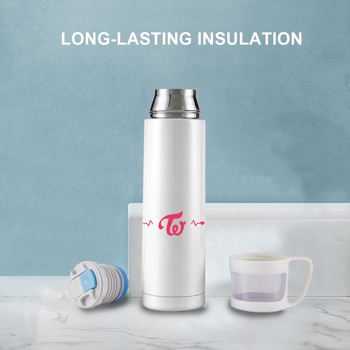 Amazon｜水筒 Twice トゥワイス 魔法瓶 ステンレスボトル マグボトル